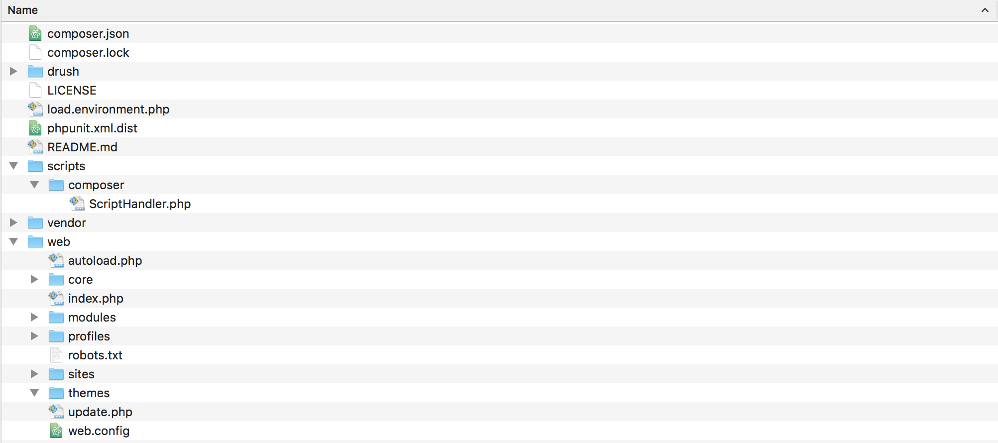 Drupal composer setup for Drupal 8